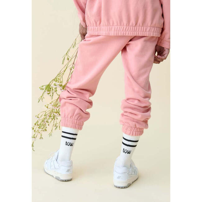 Relaxed Cotton Straight Leg Sweatpant, Heavenly Pink - Sweatpants - 3