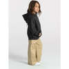 Relaxed Cotton Hoodie, Washed Grey - Sweatshirts - 2