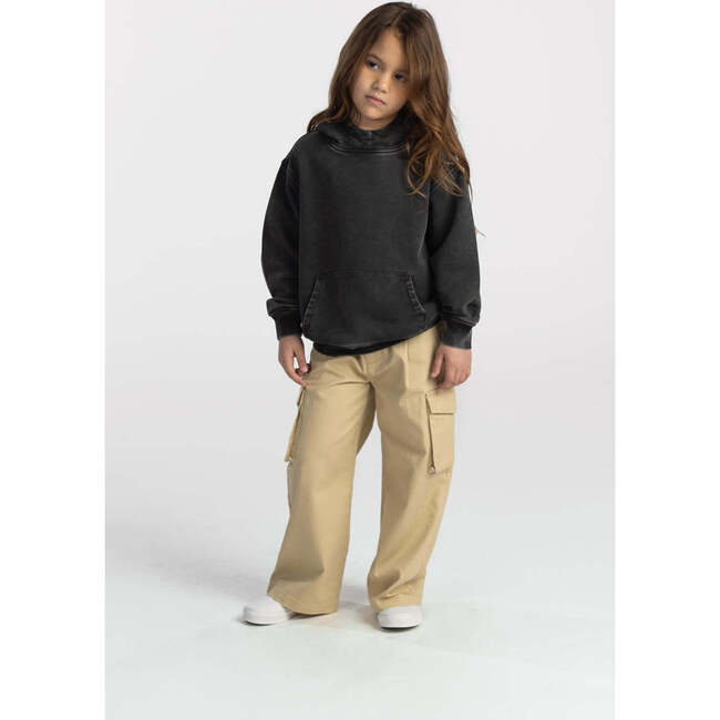 Relaxed Cotton Hoodie, Washed Grey - Sweatshirts - 4