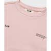 Relaxed Cotton Sweatshirt With Print, Rose - Sweatshirts - 6