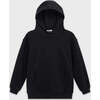 Relaxed Cotton Hoodie, Black - Sweatshirts - 1 - thumbnail