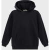 Relaxed Cotton Hoodie, Black - Sweatshirts - 3