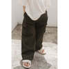 Organic Cotton Wide Leg Cargo Pant, Military Olive - Pants - 2