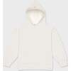 Relaxed Cotton Hoodie, Off White - Sweatshirts - 4