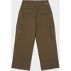 Organic Cotton Wide Leg Cargo Pant, Military Olive - Pants - 5