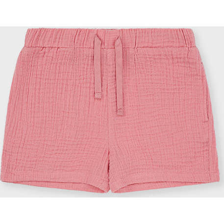 Organic Cotton Waffle Short, Mauve Glow