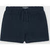 Organic Cotton Waffle Short, Black - Shorts - 1 - thumbnail