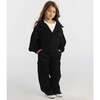 Organic Cotton Wide Leg Cargo Pant, Black - Pants - 2