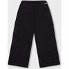 Organic Cotton Wide Leg Cargo Pant, Black - Pants - 4