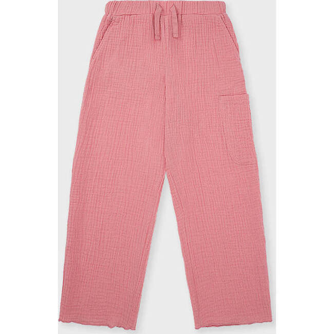 Organic Cotton Waffle Pant, Mauve Glow