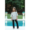 Organic Cotton Slim Flare Ribbed Pant, Black - Pants - 2