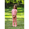 Organic Cotton Slim Flare Ribbed Pant, Desert Flower - Pants - 2