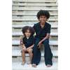 Organic Cotton Waffle Pant, Black - Pants - 3