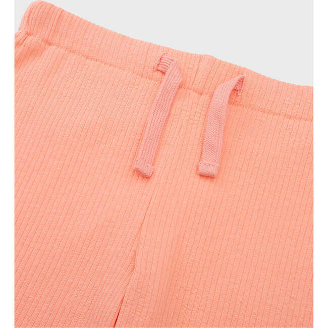 Organic Cotton Slim Flare Ribbed Pant, Desert Flower - Pants - 5