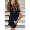Organic Cotton Waffle Short, Black - Shorts - 5