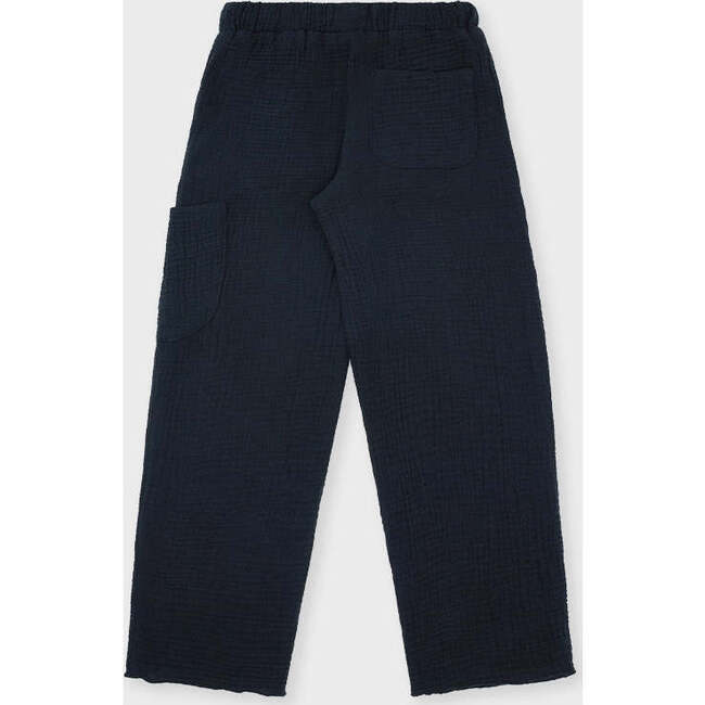 Organic Cotton Waffle Pant, Black - Pants - 5
