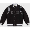 Varsity Jacket, Black - Jackets - 1 - thumbnail