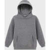 Relaxed Organic Fleece Hoodie, Heather Grey - Sweatshirts - 1 - thumbnail