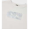 Relaxed Organic Fleece Sweatshirt With SOW print, Off White - Sweatshirts - 2