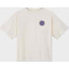 Relaxed Organic Cotton T-Shirt With SOW Sun Print, Natural - T-Shirts - 1 - thumbnail