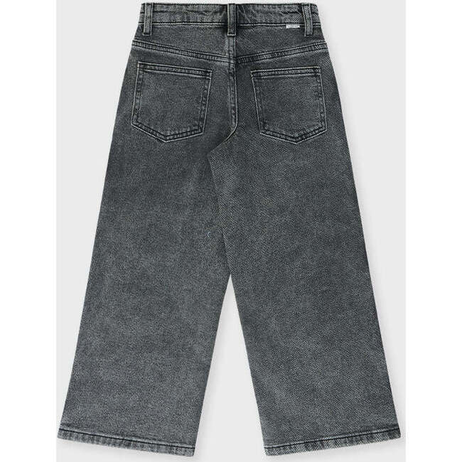 Wide Leg Jean, Grey Acid Denim - Jeans - 6