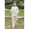 Relaxed Organic Cotton T-Shirt With SOW Sun Print, Natural - T-Shirts - 2