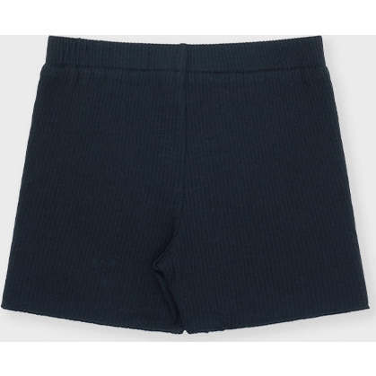 Organic Cotton Ribbed Short, Black - Shorts - 2