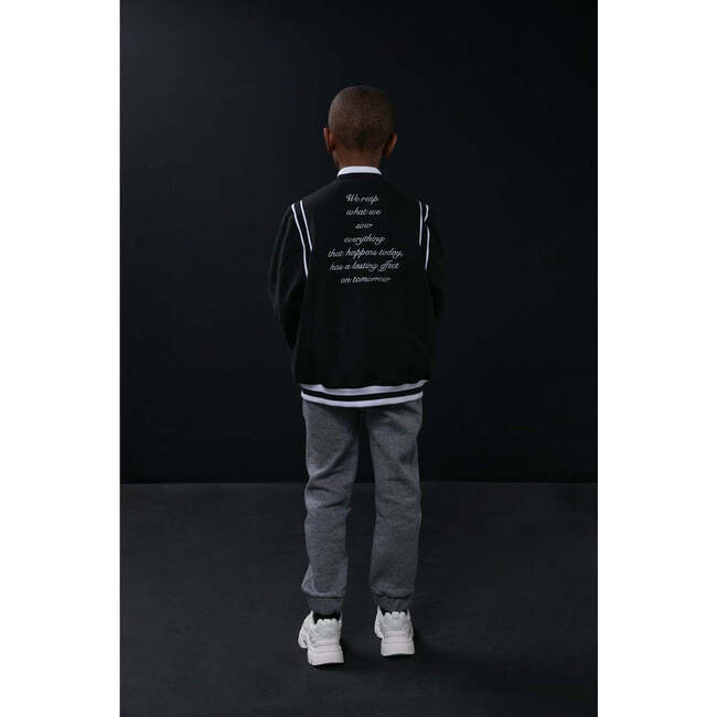 Varsity Jacket, Black - Jackets - 3