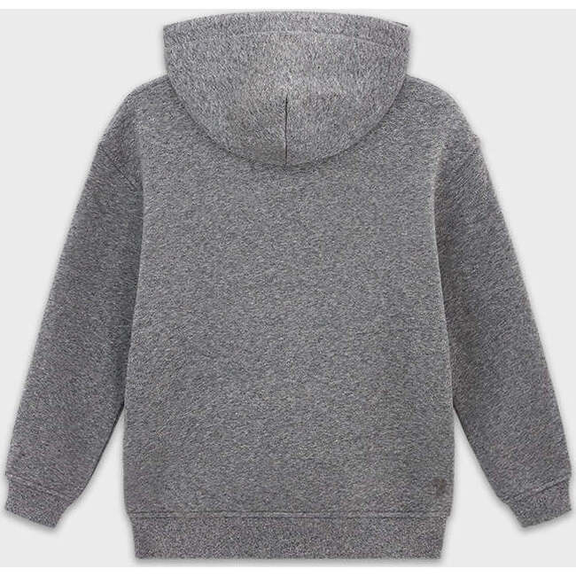 Relaxed Organic Fleece Hoodie, Heather Grey - Sweatshirts - 5