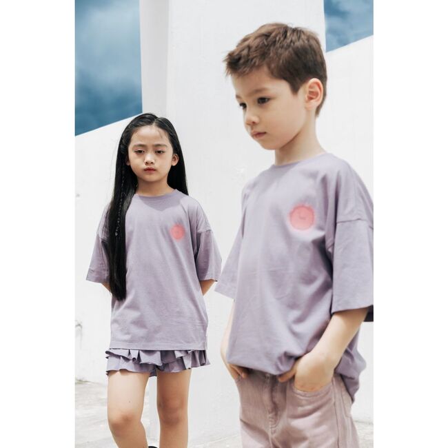 Relaxed Organic Cotton T-Shirt With SOW Sun Print, Natural - T-Shirts - 3