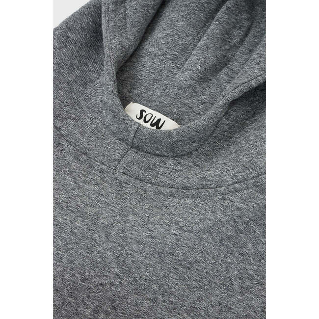 Relaxed Organic Fleece Hoodie, Heather Grey - Sweatshirts - 6