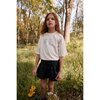 Relaxed Organic Cotton T-Shirt With SOW Print, Off White - T-Shirts - 3