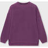 Organic Cotton Knit Sweater, Sunset Purple - Sweaters - 1 - thumbnail