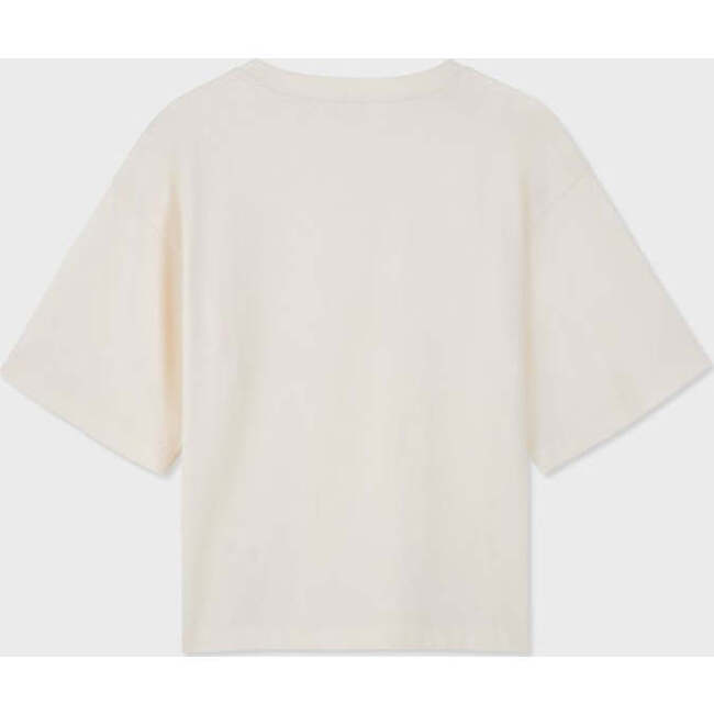 Relaxed Organic Cotton Trumpet Sleeve T-Shirt, Natural - T-Shirts - 4