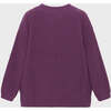 Organic Cotton Knit Sweater, Sunset Purple - Sweaters - 2