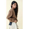 Organic Cotton Pleated Skirt, Stone - Skirts - 2