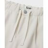 Organic Cotton Recycled Polyester Pleated Pant, Off White - Pants - 3