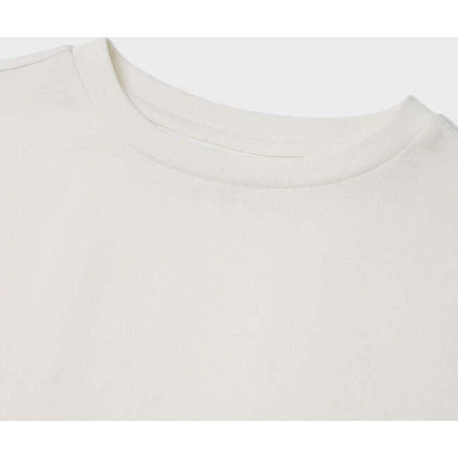 Relaxed Organic Cotton Trumpet Sleeve T-Shirt, Natural - T-Shirts - 5