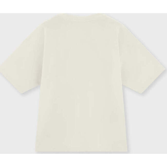 Relaxed Organic Cotton T-Shirt With SOW Print, Off White - T-Shirts - 6