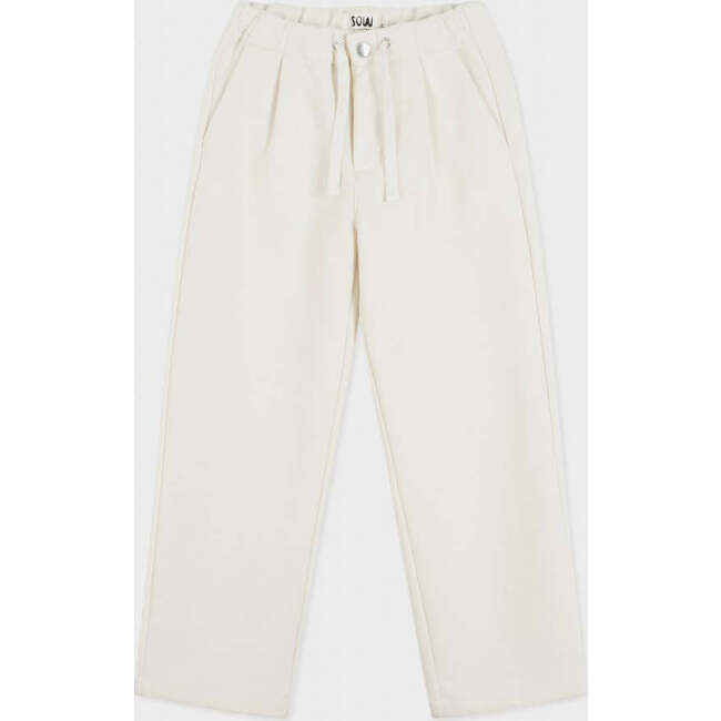 Organic Cotton Recycled Polyester Pleated Pant, Black - Pants - 6