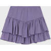 Organic Cotton Jersey Skort, Purple - Skirts - 2