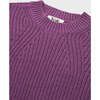 Organic Cotton Knit Sweater, Sunset Purple - Sweaters - 4