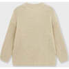 Organic Cotton Knit Sweater, Stone - Sweaters - 3