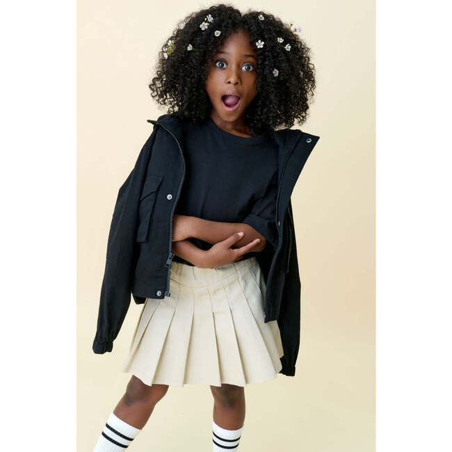 Organic Cotton Jersey Skort, Natural - Skirts - 2