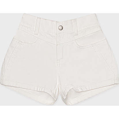 Organic Cotton Denim Short, Off White
