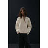 Organic Cotton Knit Sweater, Stone - Sweaters - 4