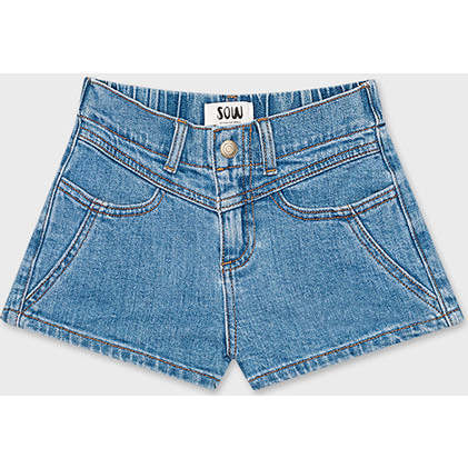 Organic Cotton Denim Short, Light Indigo