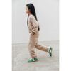 Organic Cotton High Waisted Sweatpant, Savannah Tan - Sweatpants - 2
