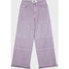 Organic Cotton Denim Carpenter Jean, Light Lilac - Jeans - 1 - thumbnail
