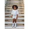 Organic Cotton Denim Short, Off White - Shorts - 2